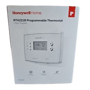 Honeywell Home 1-Week Programmable Digital Thermostat RTH221B White Easy To Use